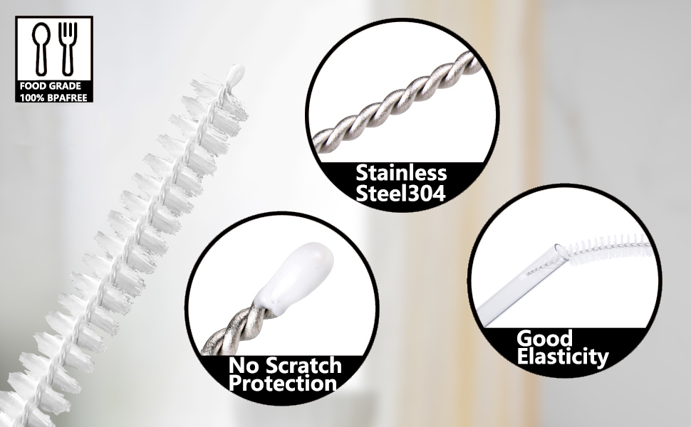 brush cleaner straw cleaning bottle brushes water cup set pipe straws long clean hummingbird glass 