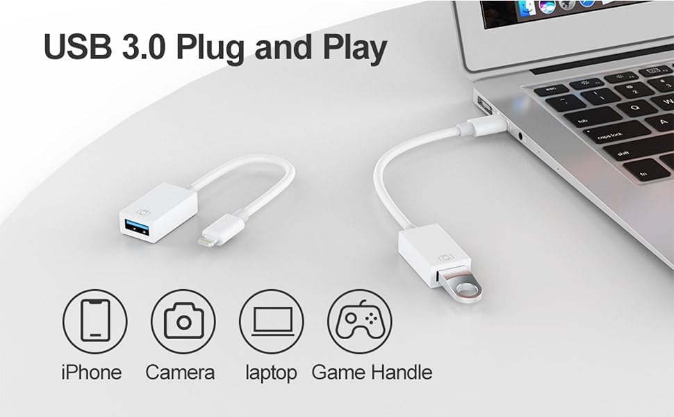 USB Aadapter für i Phone Lightning auf USB iOS OTG Kabeladapter USB 3.0