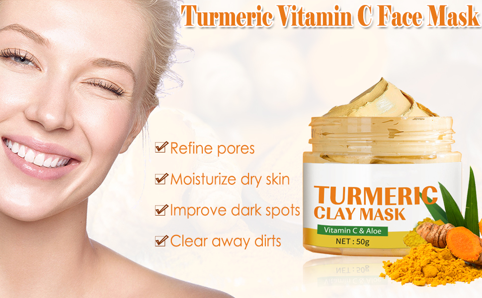 Turmeric Clay Mask With Vitamin C