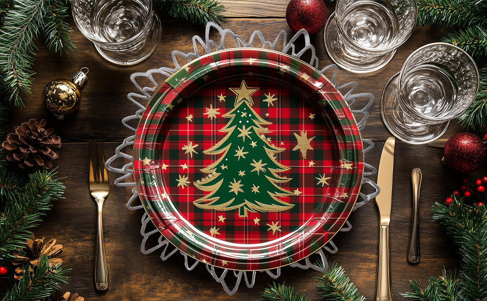 15Inch Round Christmas Placemats, 12Pcs Table Placemats