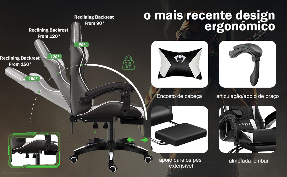 Cadeira Ergonomica Gamer