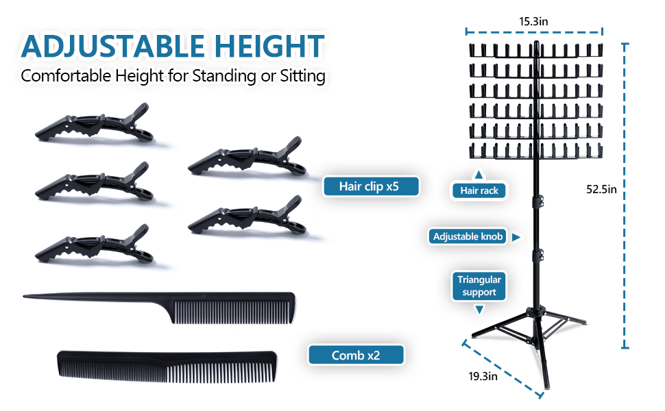 Braiding Hair Rack Standing Hair Extension