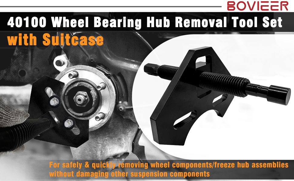 BOVIEER 40100 Hub Remover Set, Wheel Bearing Hub Removal