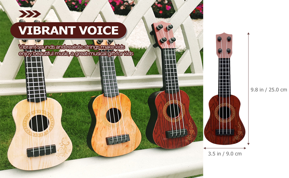 Toddmomy Kids Ukulele Toys 4 Strings Toddler Ukulele Kids