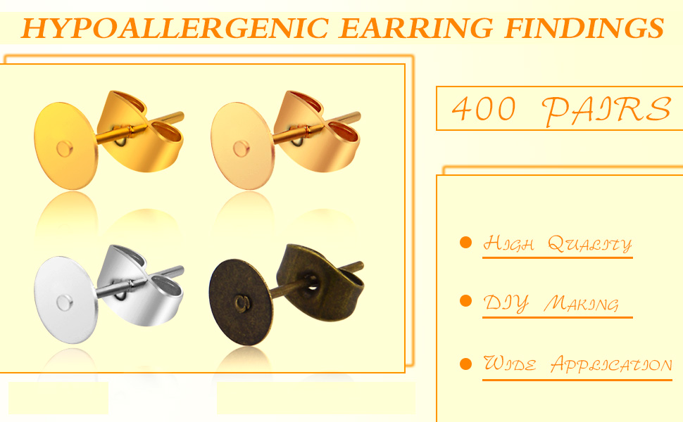 Hypoallergenic Earring Findings