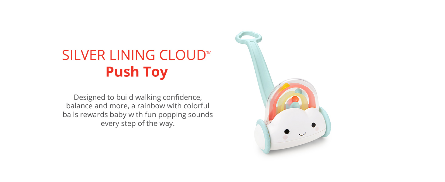 SILVERING LINING CLOUD PUSH TOY