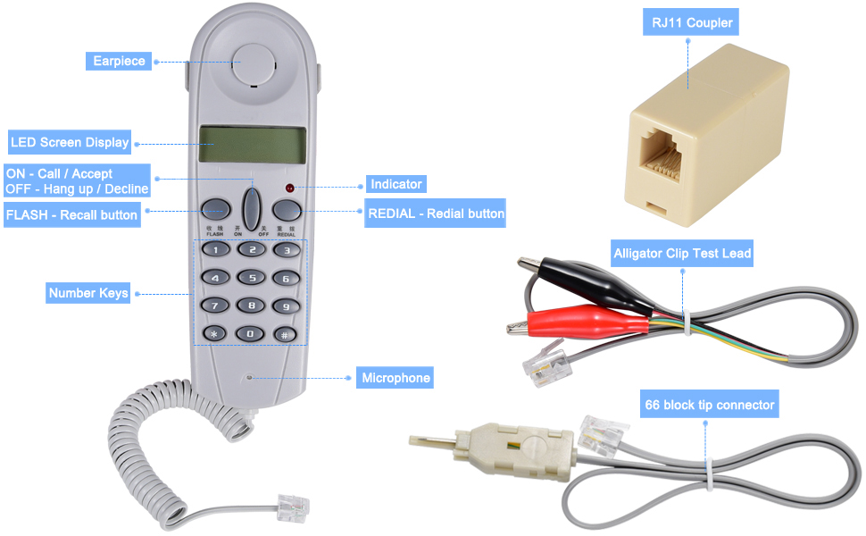 mykit Network Cable Tone Generator Tracer Probe Wand for Trace