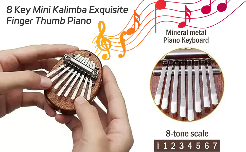 8 Key Exquisite Finger Thumb Piano