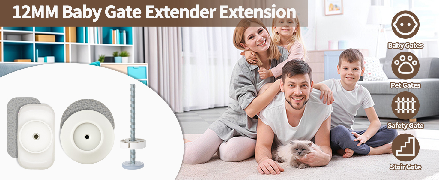 12MM Baby Gate Extender Extension