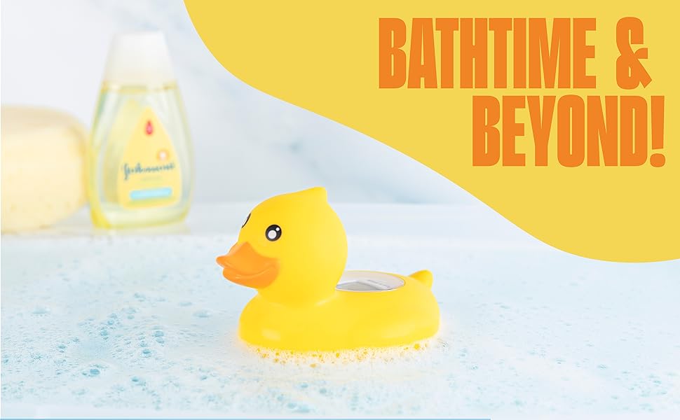 Todays Kids Duck Baby Bath & Room Thermometer & Clock