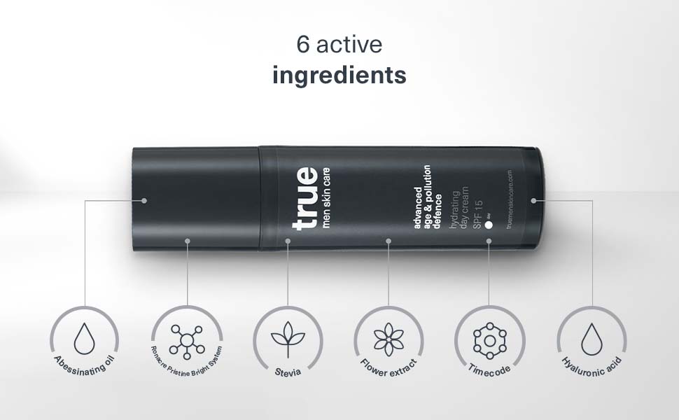 active ingredients, oil, stevia, flower extract, timecode, hyaluronic acid
