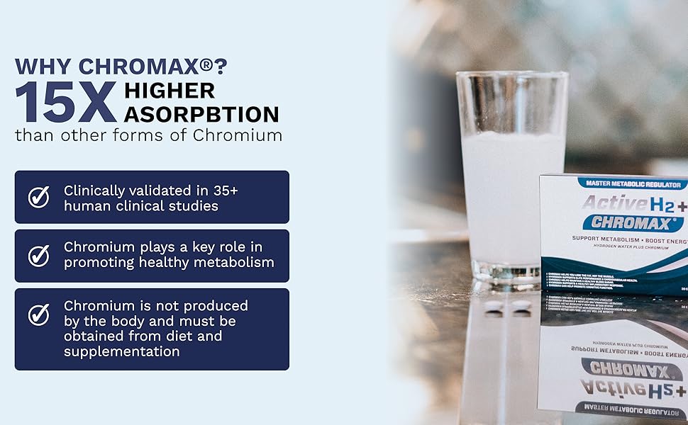 Active H2 Chromax Support Metabolism Boost Energy