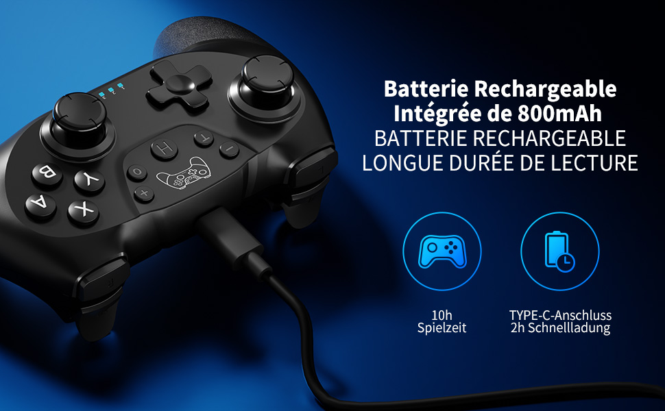 contrôleur pour Switch Pro avec fonction réveil avec un bouton,