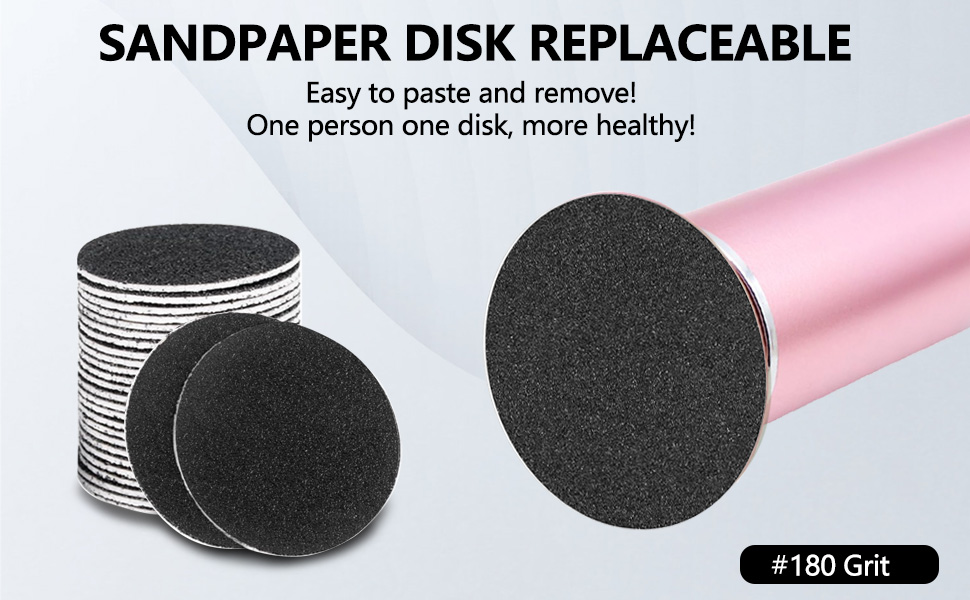Replaceable Sandpaper Refill Discs