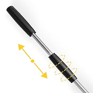 sliding grip for pizza turner