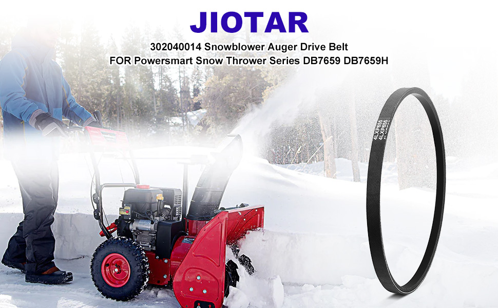302040014 Snowblower Auger Drive Belt for Powersmart Snow