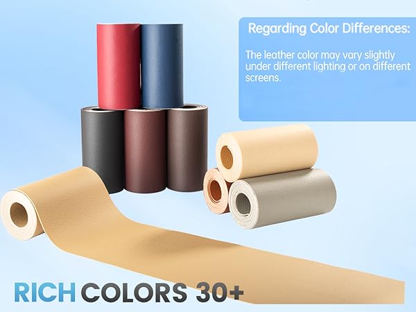 Pelle Adesiva Per Riparazioni - 10x160cm, Colore Caramello, Per Divani, Borse E Auto