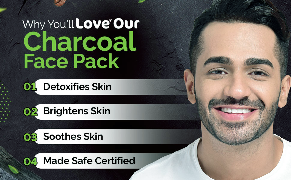 Mamaearth Charcoal Face Pack with Activated Charcoal and Glycolic Acid
