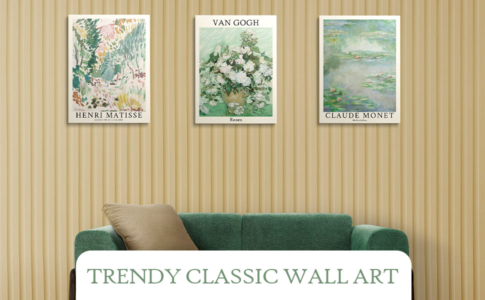 Matisse Wall Art Framed Van Gogh Prints Monet Wall Decor 