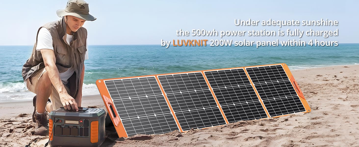 solar panel 200w power station