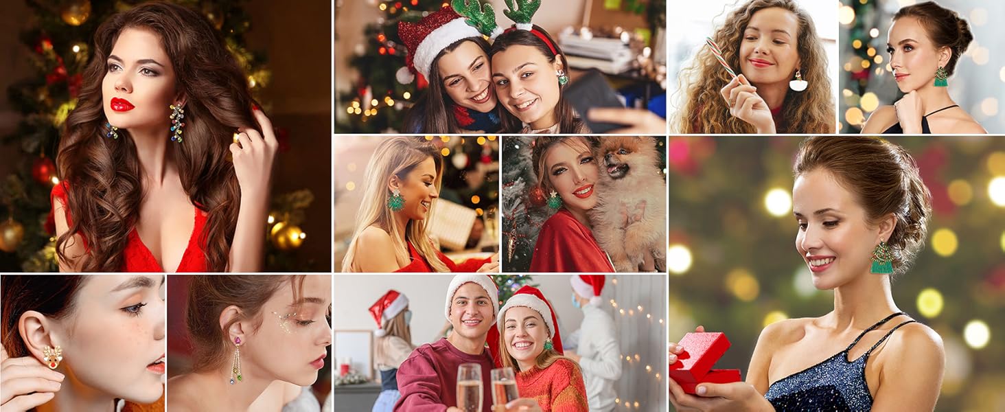 christmas light bulb earrings for womens