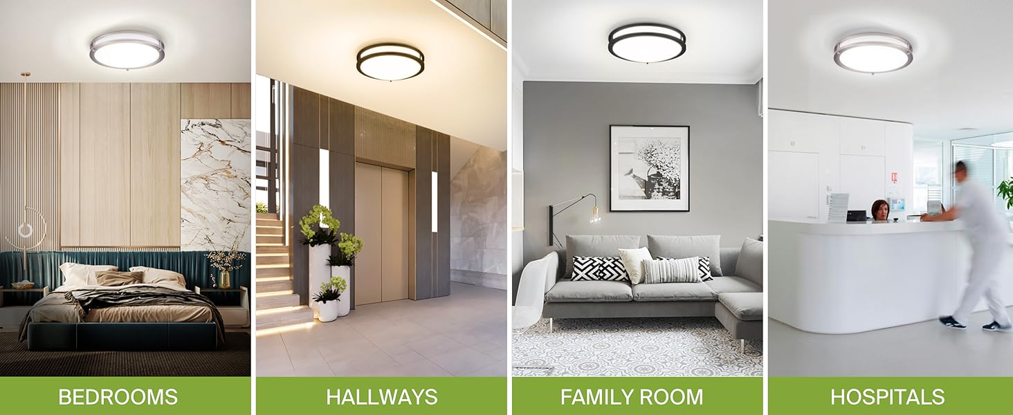 Wide Application Family Rooms, Hallways, Hospitals, Bathrooms, Nursery, Basement, Closed Porches