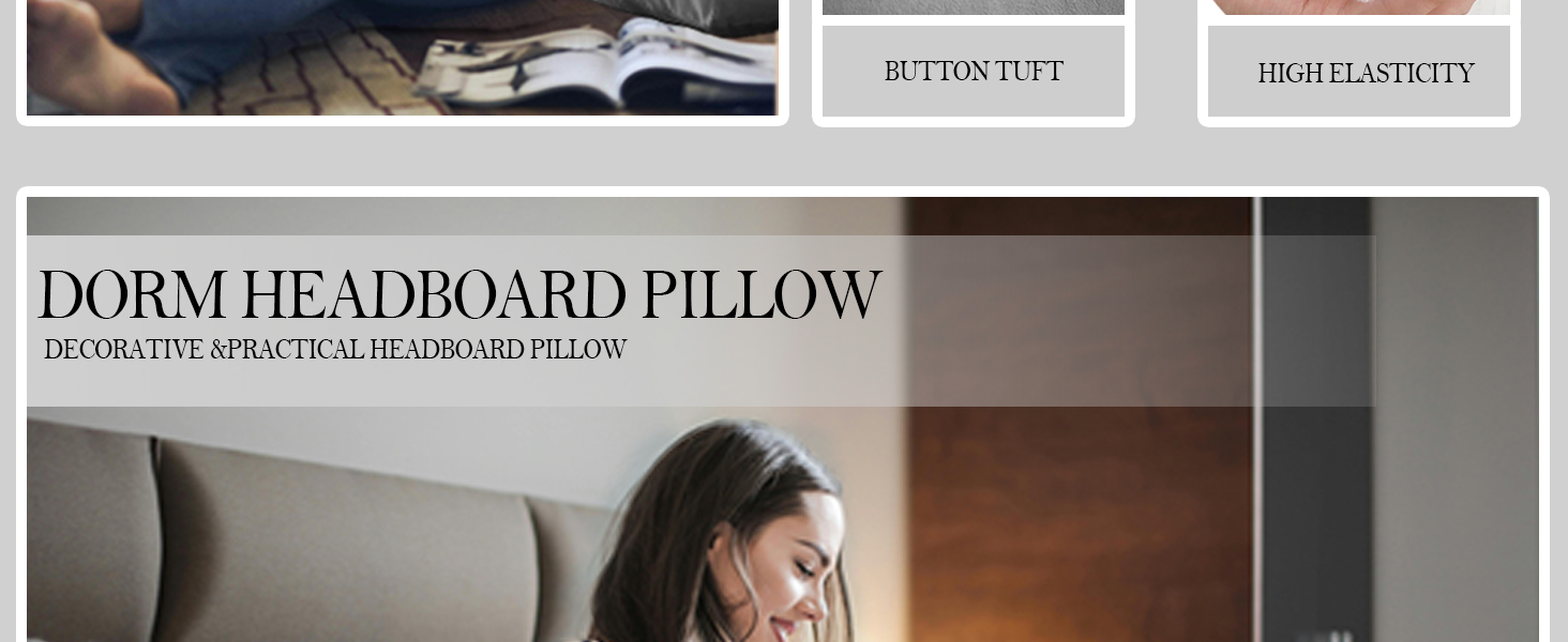 dark grey--dorm wedge headboard pillow twin xl