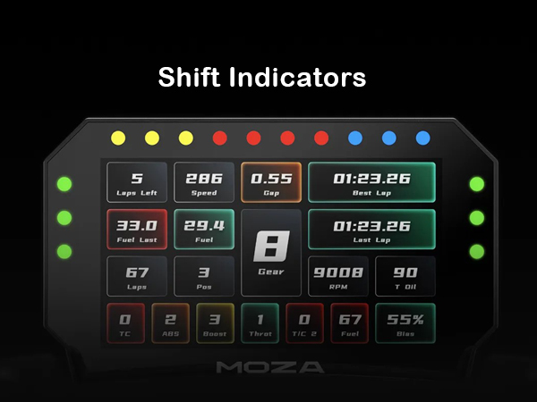 Amazon.com: MOZA CM2 HD Racing Dash Sim Racing Dashboard
