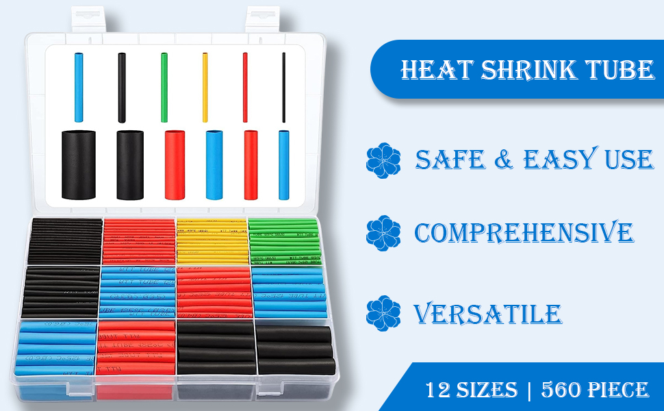 heat shrink tubes insulated wire cable sleeving wrap