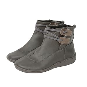 Amazon.com | Ankle Boots for Women No Heel Arch Support