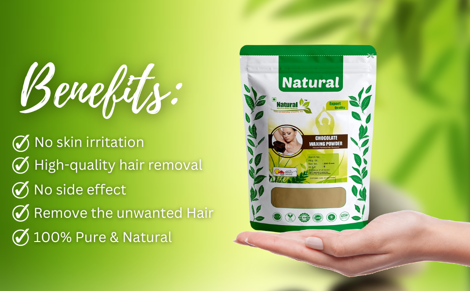 Buy Natural Health and Herbal Products Chocolate Flavour Waxing Powder Instant Hair Remover For