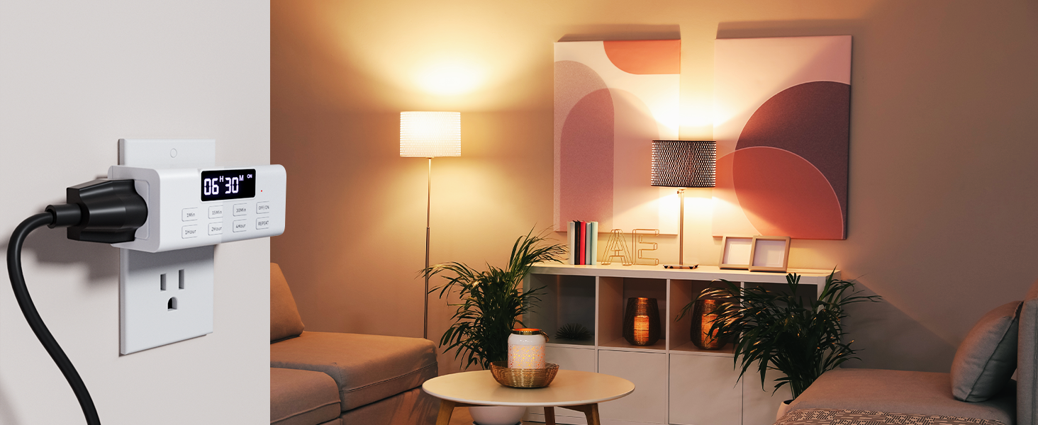 Amazon.com: [2 Pack] Indoor Countdown Timer Outlet, NEARPOW Auto Shut ...