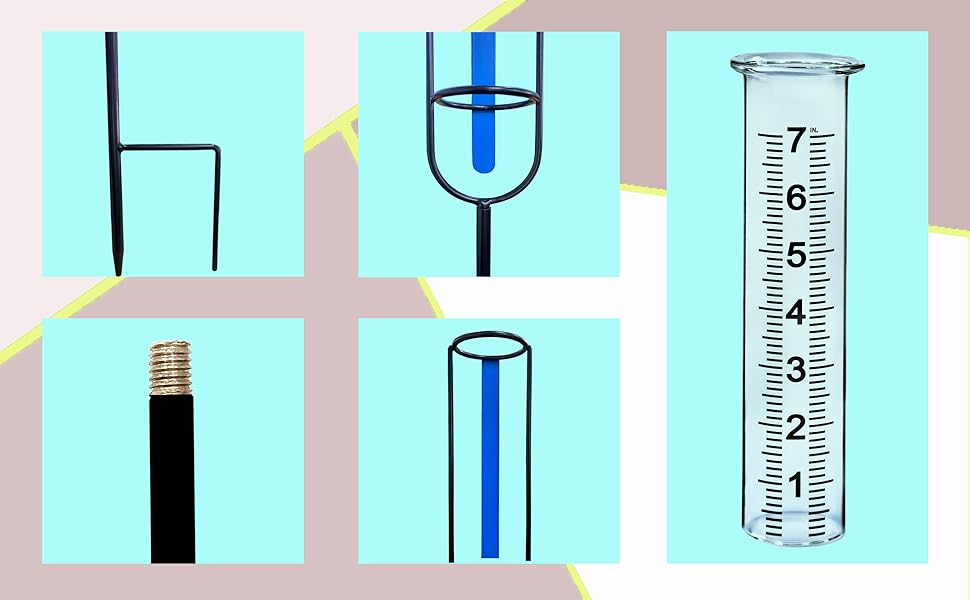 JMBay Rain gauge, Freeze proof rain gauge outdoor best rated, Rain gauges for yard