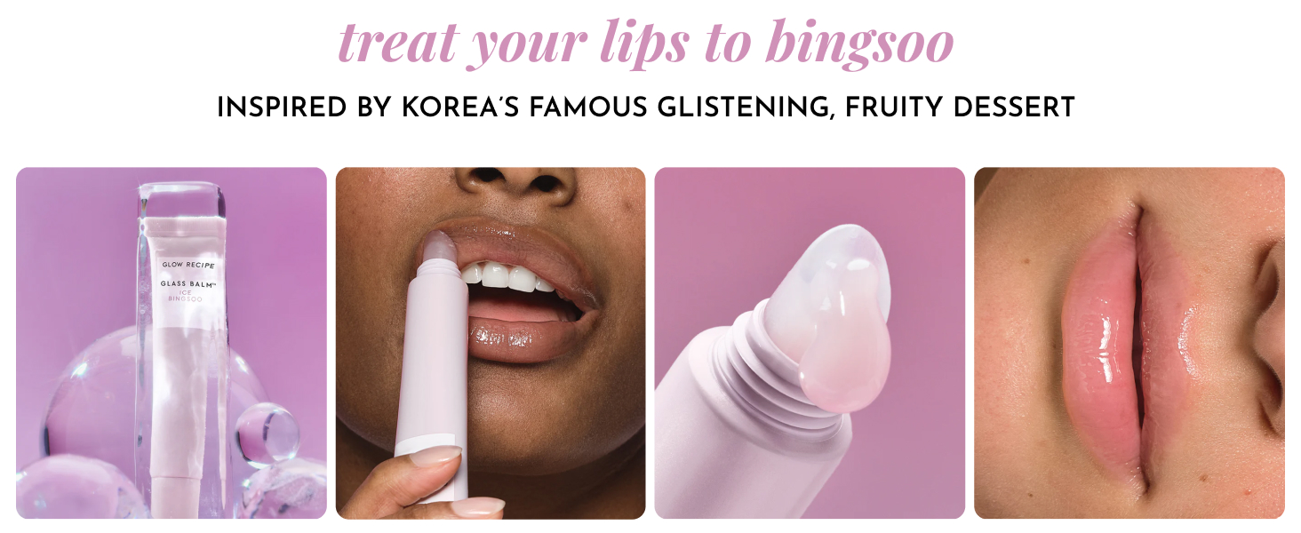 Glow Recipe Glass Balm Lip Treatment with hyaluroinc acid microspheres