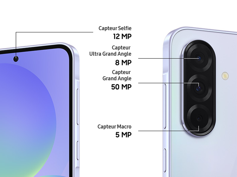 capteur avant 12MP et Grand Angle 8MP
