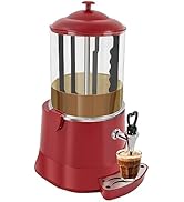 10L/2.64Gal Commercial Hot Chocolate Machine Maker & Dispenser, Stainless Steel Electric Chocolat...