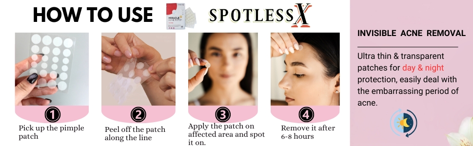 how to use invisible acne pimple patch