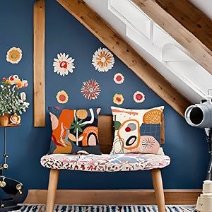 Modern Abstract Pillow Covers Leaf Mid Century Outdoor Pillow Covers 18x18 for Patio