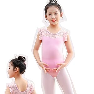 Amazon | バレエ レオタード 子供 新体操 発表会 練習着 ダンス