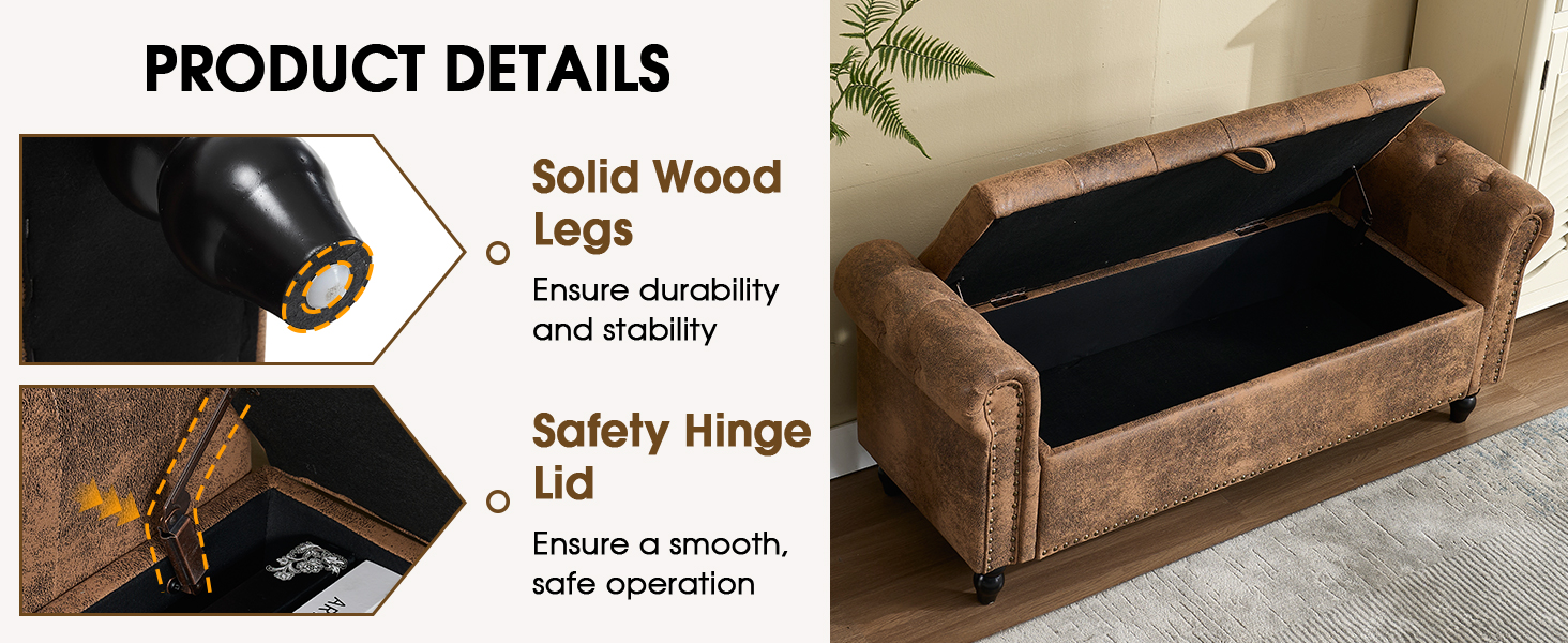 Storage Ottoman Bench