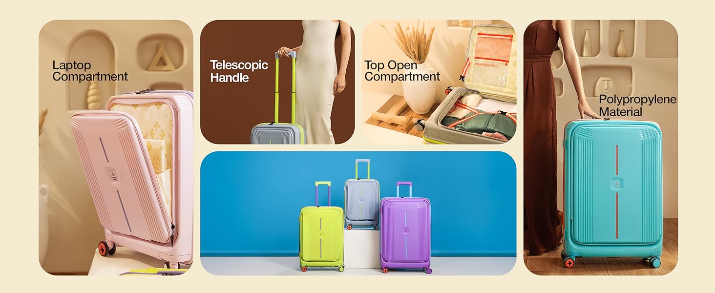 Nasher miles Alexandria trolley bag suitcase