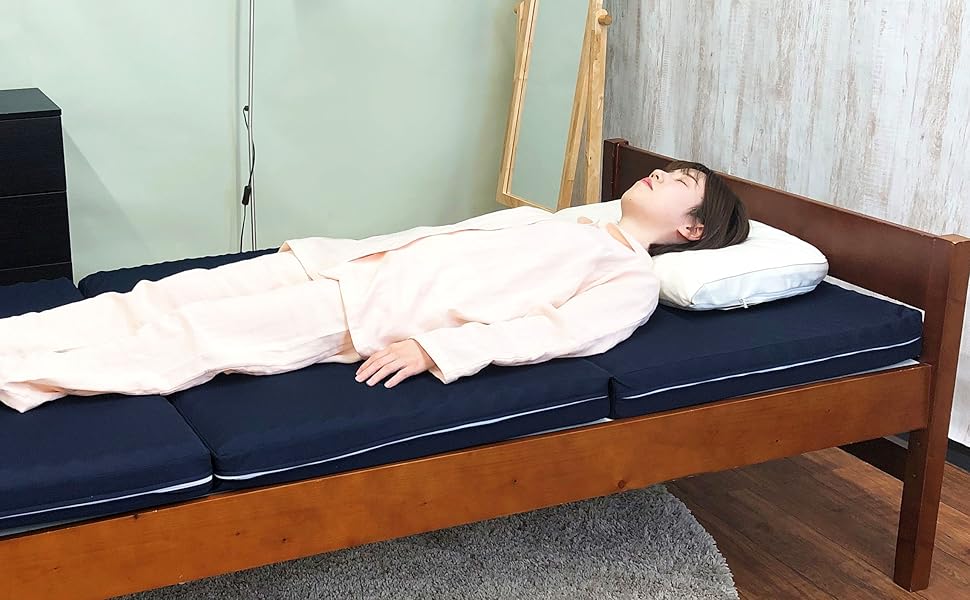 りたたみの マットレス 敷き布団 セミダブル 三つ折り 体圧分散