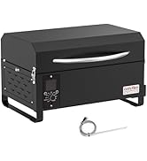 Onlyfire BBQ Wood Pellet Grill Smoker with Digital Control, LED Screen, Meat Probe & 2 Tiers Cook...