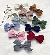 Cherssy Baby Girls Hair Bow Clips, Boutique Fully Lined Hair Barrettes Alligator Clip for Infants...