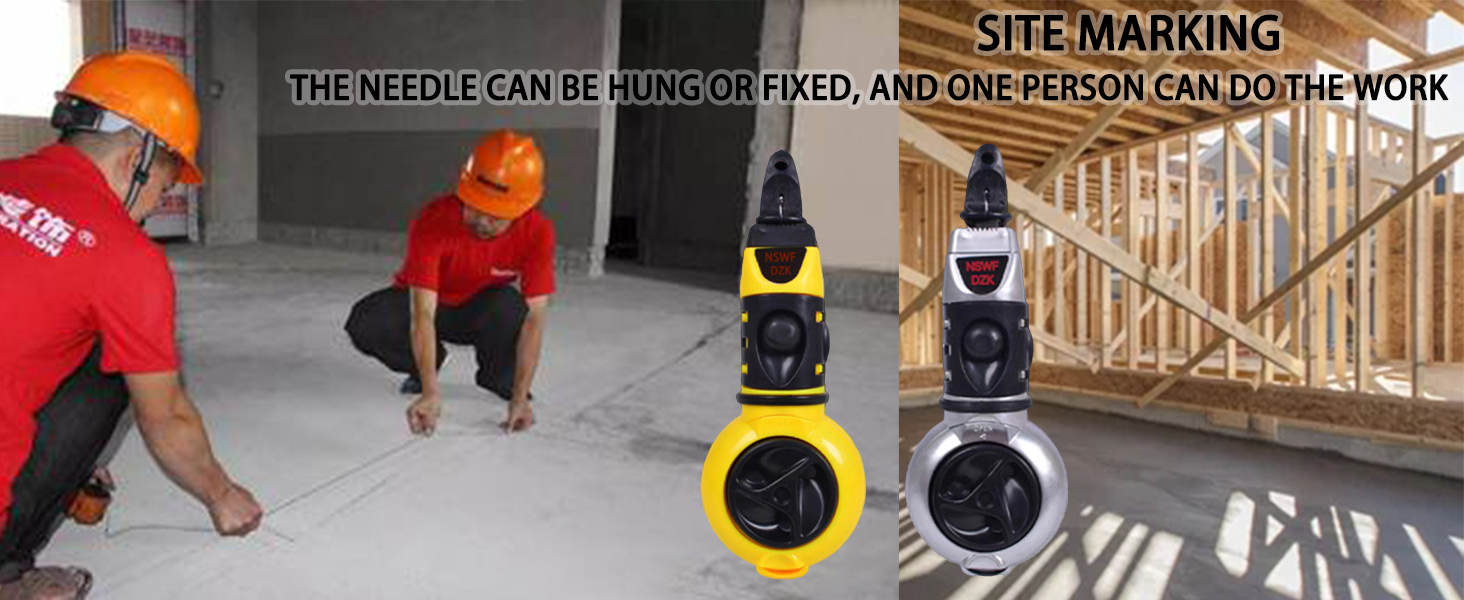 Amazon.com: NswfDzk Chalk Line Tool - Automatic Take-Up, Measuring ...