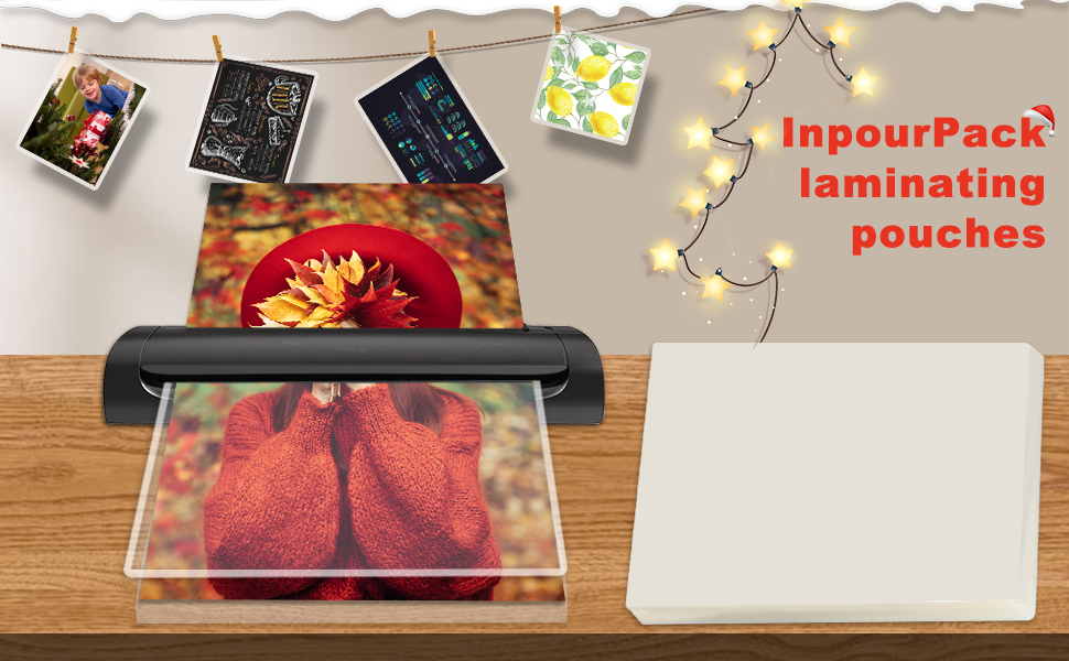InpourPack 5 Mil Laminating Sheet, Clear Thermal Laminating Pouches