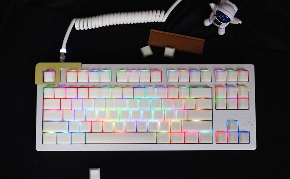 Amazon.com: 114 Keys White Jade Keycaps PBT Doubleshot