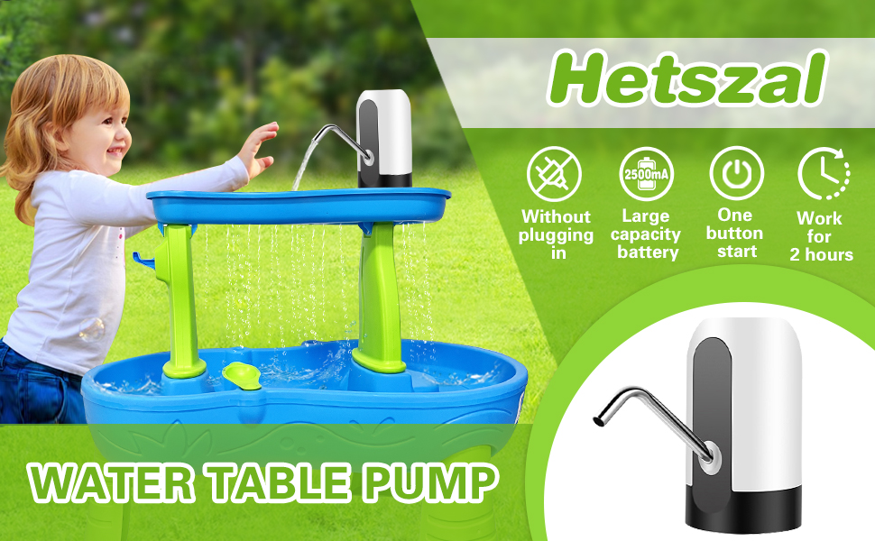 Water Table Pump, Portable Water Pump for Water Table, Prowerful Water Table