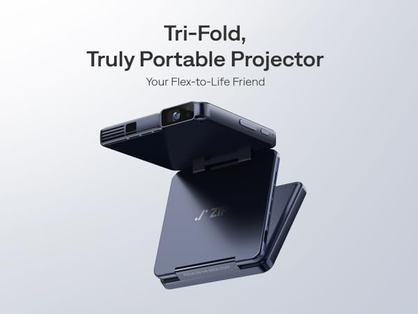 Amazon.com: Aurzen ZIP Tri-Fold DLP Truly Mini Projector