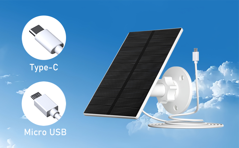 solar panel for outdoor camera